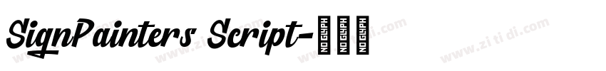 SignPainters Script字体转换 SignPainters Script字体转换